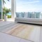 Homeroots 5' X 8' Coral Striped Washable Indoor Outdoor Area Rug 608146 - alternate 5