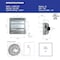 Iliving Silver 772 CFM 12 in. Electric Powered Gable Mount Shutter Fan/Vent ILG8SF12VC - alternate 5