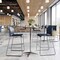 Flash Furniture Commercial Navy Plastic Stack Barstools, Contoured Backs and Sled Bases-Set of 3, 3PK 3-RUT-239AH-BS-NV-GG - alternate 5