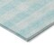Homeroots 3' X 5' Aqua And Ivory Plaid Washable Indoor Outdoor Area Rug 595451 - alternate 5