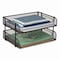 Mind Reader Stackable Paper Desk Tray Organizer, Letter Size, 10 x 13.5 x 2.5, Black, 2PK ESTACK2-BLK - alternate 4