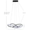 Jonathan Y Alexia 25" Abstract Integrated LED Metal Adjustable Pendant, Black JYL7219A - alternate 6