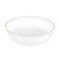 Smarty Had A Party White with Gold Flat Plastic Soup Bowls (16 oz.), 120PK 8316-WHG-CASE - alternate 1