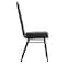 Flash Furniture HERCULES Series Crown Back Stacking Banquet Chair in Black Vinyl - Black Frame FD-C01-B-BK-VY-GG - alternate 5