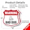 Signmission Dog Warning Shield Sign Bad Dog, 18 inch X 18 inch, Plastic Sign, 2PK SHI-P-2PACK-18-377 - alternate 5