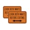 Signmission Look Both Ways Before Exiting With Bidirectional Arrow, 18'' X 24'', Heavy Gauge Aluminum, 2PK A-1824-2PACK-23879 - alternate 1
