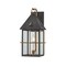 Troy Lighting Toby 1 Light Exterior Wall Sconce, Patina Brass And Graphite, 8 In x 17 In B6617-PBR/GRA - alternate 2