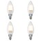 Bulbrite 40W Equiv B11 Dimmable (E12) Candelabra Screw Base Warm Wht LED Filament Milky Light Bulb, 2700K, 4PK 861427 - alternate 1