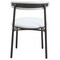 Leisuremod Lume Modern Dining Side Chair in Polyester with Black Steel Frame in Grey, 2PK LC20GR2 - alternate 5