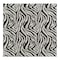 Homeroots 20" Black And White Zebra Iron And Resin Square Hanging Wall Tile 375920 - alternate 1