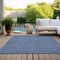 Homeroots 5' X 8' Navy Blue And Ivory Geometric Washable Indoor Outdoor Area Rug 595662 - alternate 6