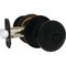 Steel Pro Matte Black Half Round Privacy Knob TFX910B - alternate 3