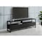 Monarch Specialties TV Stand, 72'', Media Entertainment Center, Black Laminate, Black Metal, Contemporary I 2845 - alternate 1