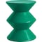 Leisuremod Aura Modern Side Table - Double Hourglass Design, ABS Plastic, Indoor/Outdoor Use AST15G - alternate 1