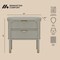Manhattan Comfort Park 24in Nightstand in Gray (2-Drawer) NS1525-2 - alternate 8