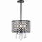 Jonathan Y Gigi 13 in. Metal/Crystal Adjustable LED Drop Chandelier, Black/Clear JYL7463A - alternate 11