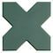 Apollo Tile Seville 5 x 5 in. Matte Sage Green Porcelain Cross Wall and Floor Tile 5.31 sq ft/case, 34PK TNG88CRGRNA - alternate 1