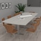 Skutchi Designs 10 Person Conference Table With Power Unit | 10' Arc Rectangle Table | Harmony Series HAR-AREC-48X120-T-K458-NA - alternate 4