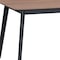 Homeroots 59" Walnut and Black Wood Dining Table 631302 - alternate 5
