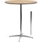 Flash Furniture Round Pub Table w/2 Columns, Rnd, Brchwd Top, 36", Wood Top, Wood Grain XA-36-COTA-GG - alternate 1
