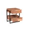 Homeroots 28" Brown Solid Wood Two Drawer Nightstand 521190 - alternate 4