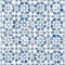 Advantage Izeda Blue Floral Tile Wallpaper 2980-26192 - alternate 1