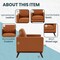 Leisuremod Chester Modern Leather Accent Armchair with Birch Wood Base, Cognac Tan CS33TN-L - alternate 8