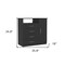 Homeroots 36" Black Four Drawer Combo Dresser 544043 - alternate 8