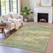 Homeroots 9' X 12' Pale Aqua And Khaki Abstract Washable Indoor Outdoor Area Rug 630937 - alternate 4