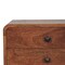 Homeroots 22" Brown Solid Wood Two Drawer Nightstand 651602 - alternate 9