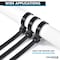 Kable Kontrol Metal Pawl Cable Ties, 8 in L, 1.94 in Max Bundle Dia., Black, Nylon 6-6 + Stainless Steel, 100 PK ctmp-08-50-100-bk - alternate 6