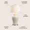 Jonathan Y Naiyou 29.5" Ceramic Classic Traditional LED Lamp Table Lamp, Cream JYL6604A - alternate 4