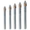 Drill America 5 Piece Carbide Tipped Glass & Tile Drill Bit Set DWDGD-SET - alternate 1