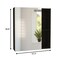Homeroots 18" Black Laminate Accent Cabinet With Three Shelves 477661 - alternate 2