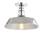 Jonathan Y Camila 14" 1-Light Classic Industrial Indoor/Outdoor Iron LED Semi-Flush Mount, Chrome JYL9516B - alternate 1