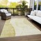 Homeroots 8' X 10' Gold Wheat And Beige Abstract Washable Indoor Outdoor Area Rug 582023 - alternate 3