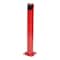 Vestil Steel Pipe Safety Bollard, 36 x 4-1/2, Red BOL-36-4.5-RED - alternate 3
