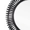 Homeroots 31" Black Bamboo Pierced Round Accent Mirror 574043 - alternate 3