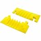 Hubbell Wiring Device-Kellems Cable Protector End Cap, 3-1/8 in H, 6-3/8 in, 8-1/4 in L, 20 in W, 3 Channel, Polyurethane, Yellow HBLTT3ECB - alternate 1
