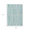 Homeroots 9' X 12' Turquoise And Pale Aqua Striped Washable Indoor Outdoor Area Rug 631573 - alternate 7