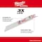 Milwaukee Tool 6 in x 14 TPI Reciprocating Saw Blade Combo Pack 48-01-7182 - alternate 4