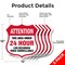 Signmission 24 Hour Surveillance Shield Sign Attenti, 12 inch X 12 inch, Aluminum Metal Sign, 5PK SHI-A-5Pack-12-349 - alternate 6