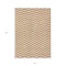 Homeroots 8' X 10' Orange And Beige Chevron Washable Indoor Outdoor Area Rug 595334 - alternate 7