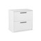 Homeroots 30" White Wood Two Drawers Filing Cabinet 568311 - alternate 4
