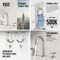 Vigo Jewel Two Handle Three-Hole Widespread Bathroom Faucet with Cross Handles in Brushed Nickel VG01308BN - alternate 4