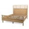 Homeroots Brown Carved Geometric Solid Wood Queen Bed Frame 571397 - alternate 5