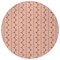 Homeroots 8' Coral And Beige Round Ogee Washable Indoor Outdoor Area Rug 601544 - alternate 8