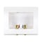 Everflow Washing Machine Outlet Box, Dual Drain, Assembled W/ 1/2'' PEX A Valves, White ABS SB200-F - alternate 4