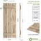 Ekena Millwork Rustic Three Board Spaced Board-n-Batten Pecky Cypress Faux Wood Shutters, 17 1/2"W x 30"H SHUBSS17X30PCPR - alternate 11