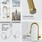 Vigo Hart Arched Single Handle Pull-Down Spout Kitchen Faucet Matte Brushed Gold VG02035MG - alternate 5